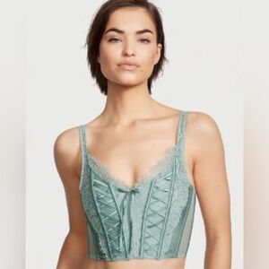 Victorias Secret Corset Top Light Blue M/DD